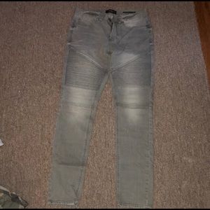Pacsun Gray Stacked Skinny Jeans